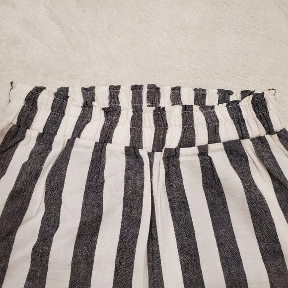 Subdued Cropped Culotte Pant Black White Size S Made in Italy - Picture 3 of 8